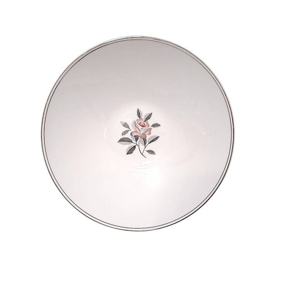 Noritake Rosales 9" Lrg Bowl Pink Rose Silver Edge 5790 Hand Painted Replacement - Picture 2 of 16